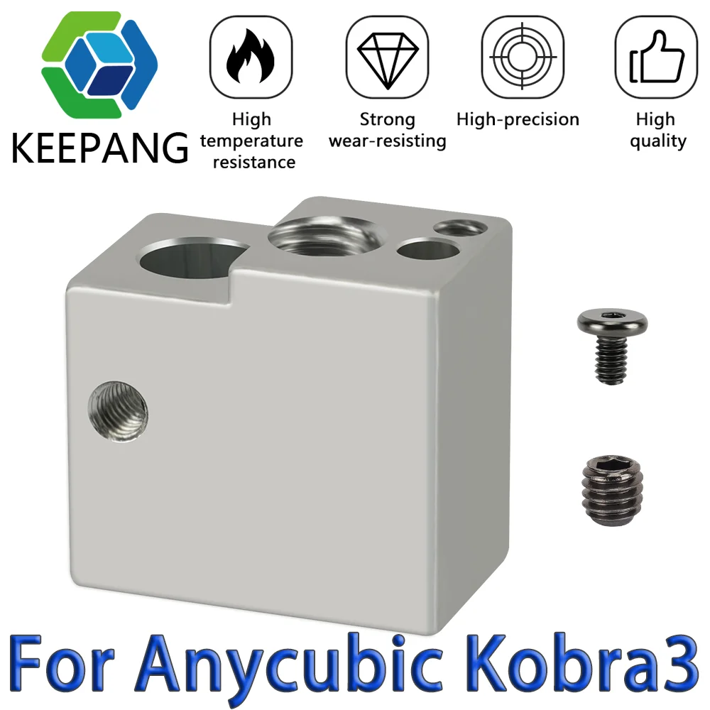 For Anycubic Kobra 3 Heated Block High Temperatu Reresistance High Precision 2-10PCS 3D Printer Accessories