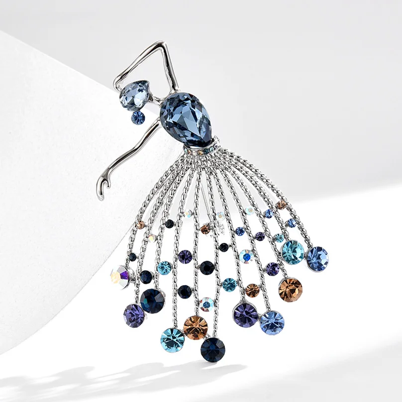 Elegant and luxurious design, delicate and sweet, fresh and refreshing, anti-exposure accessory - new style dancer brooch