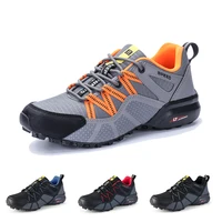 Nuevos zapatos de ciclismo sin cerradura para hombre, zapatos deportivos antideslizantes y resistentes al desgaste para acampar al aire libre, zapatos de senderismo de campo traviesa para exteriores para hombre