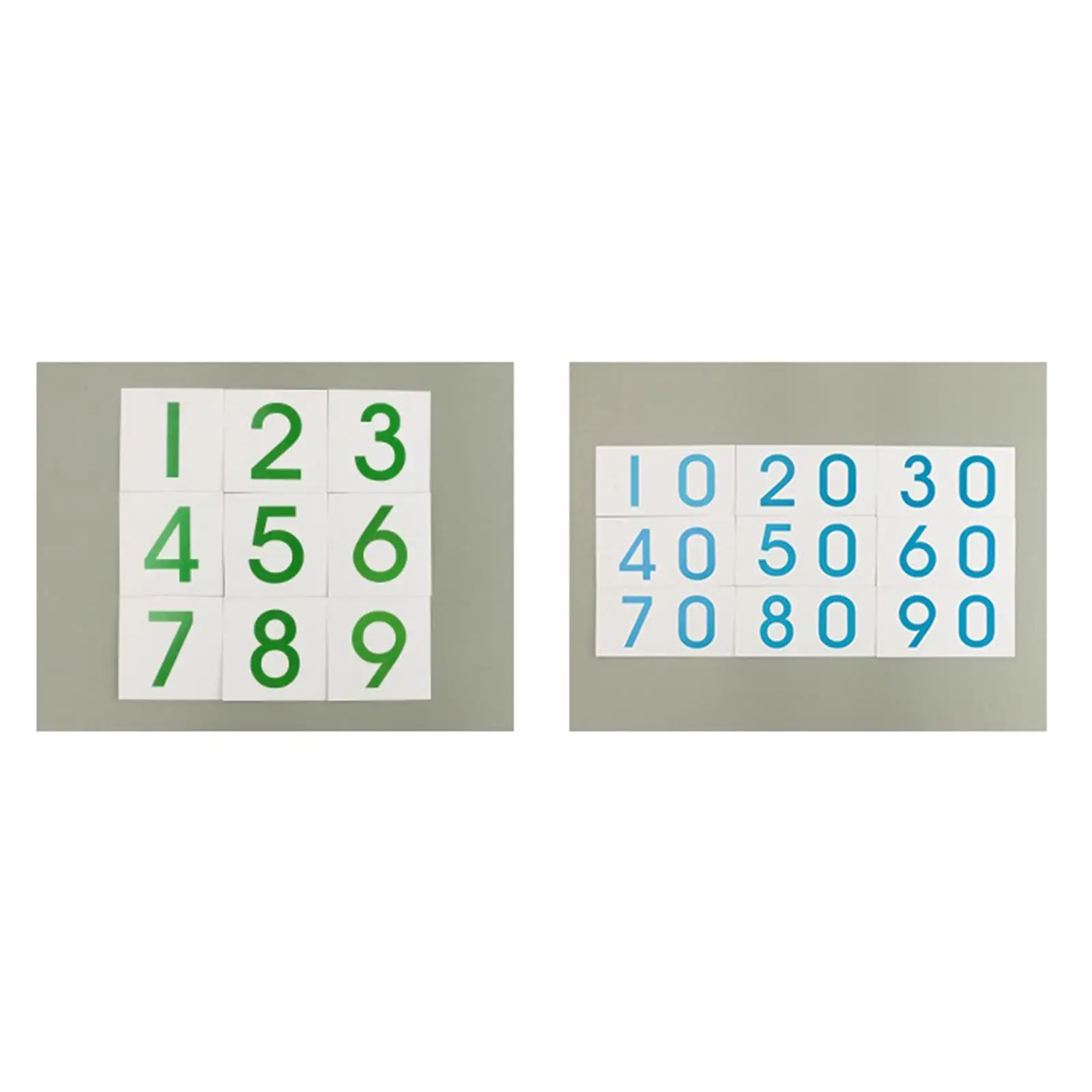 Math Number Cards 1-9000 Montessori Manipulative Toy for Children Early Learning Counting Games Educational Preschool Activity