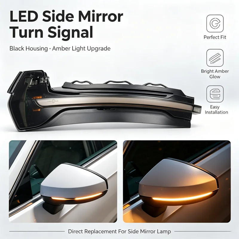 For Audi A3 8V S3 RS3 8V 2013-2020 turn signal LED rearview mirror running light.signal lamp assembly.car led light