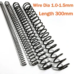 2PCS Spring Steel Pressure Spring Return Spring Wire Diameter 1.0mm 1.2mm 1.5mm 65Manganese Steel Long Springs Length 300mm