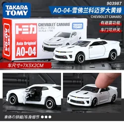 Original Takara Tomy Tomica Sports Car Chevrolet Camaro Scale 1/66 Diecast Toy for Boy Voiture Metal Model Juguete Birthday Gift