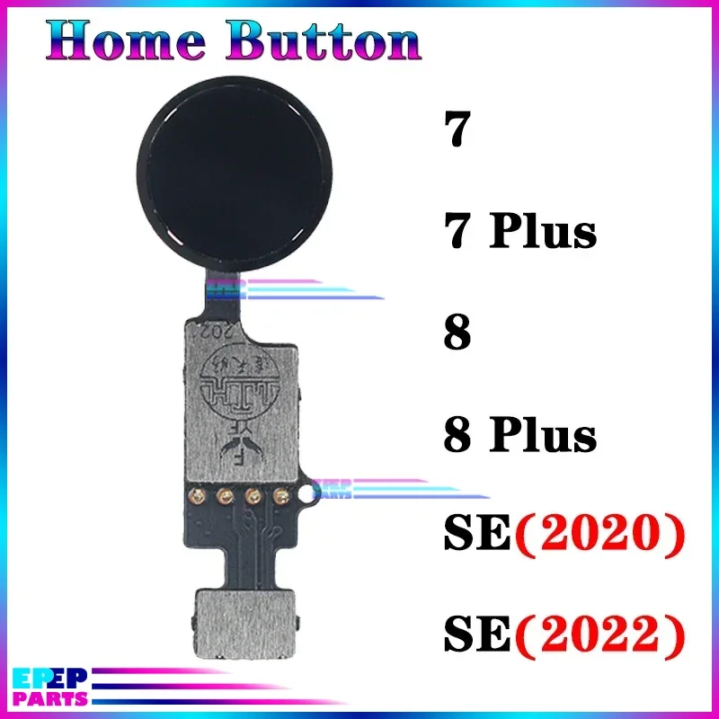 Replacement Parts for Iphone 7 8 Plus SE 2020 2022 Home Button Flex Cable Return Function (No Fingerprint No Touch Id)