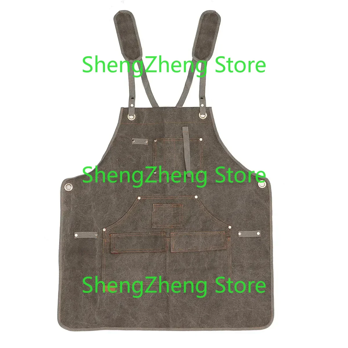 Canvas Woodworking Apron Shop Apron Pockets Waxed Wax Cloth Waterproof Apron Chef Tool Storage