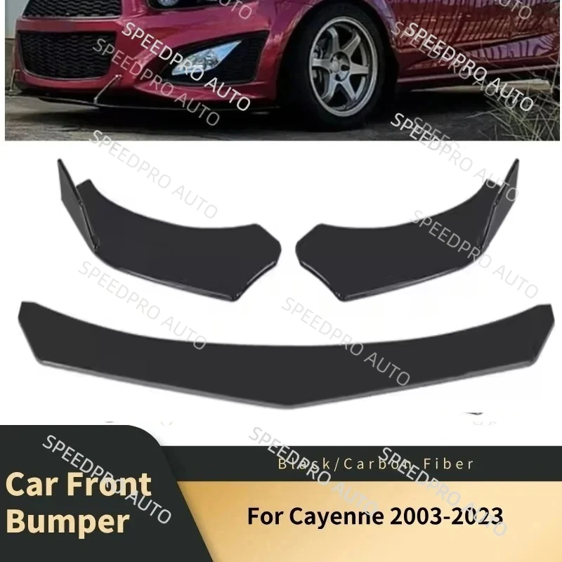 

Car Front Bumper Lip Splitter Spoiler Diffuser for Cayenne 2003-2023 Auto Body Kit Lower Bumper Side Car Accessories