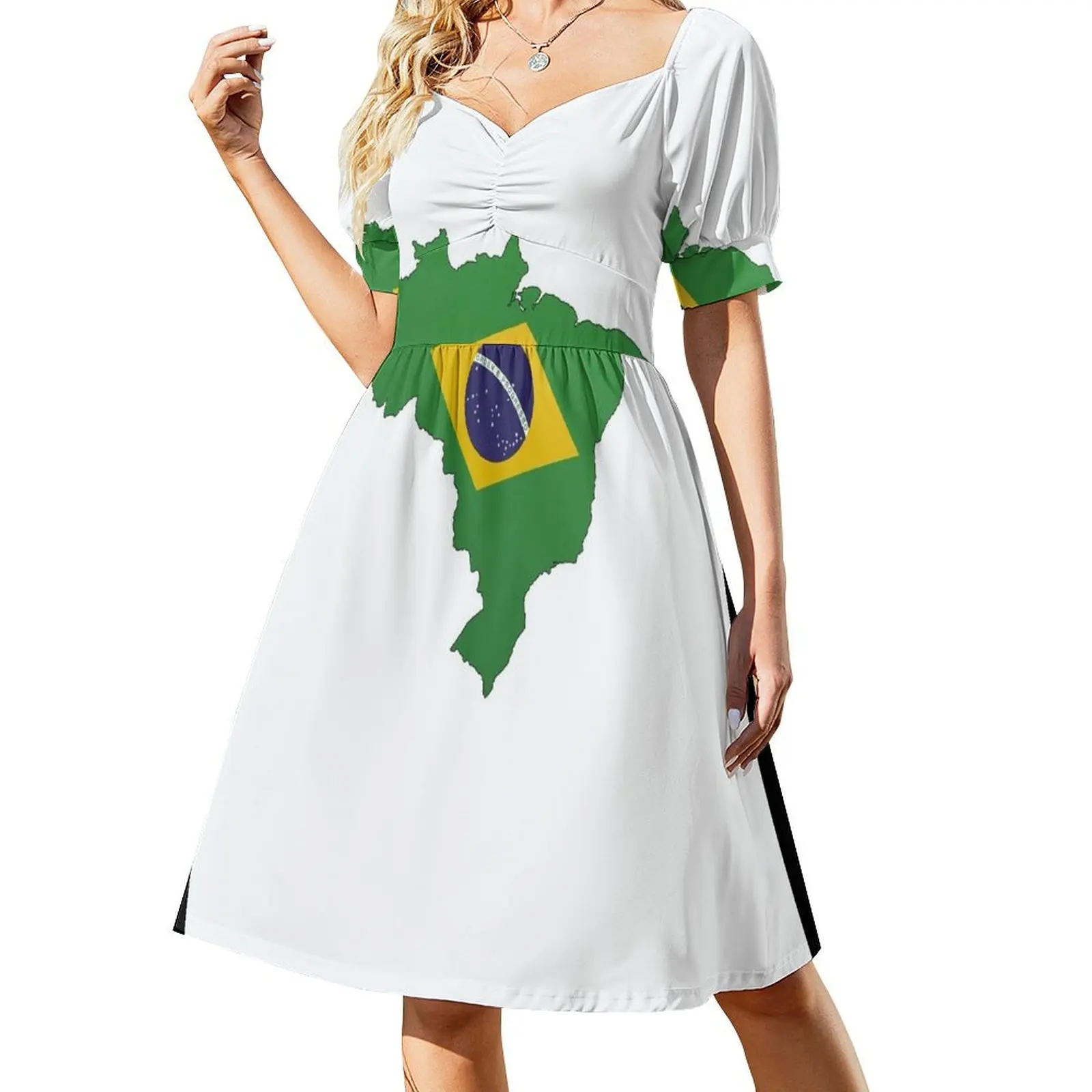 

Brazil Short Sleeved Dress women's fashion dresses women party dresses Dress
