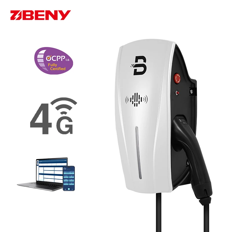 

Type2 Type1 GB/T 7.4KW Charger Ev Smart Electric Car Charging Stations Home Ac Ev Charger With Rfid and Wifi
