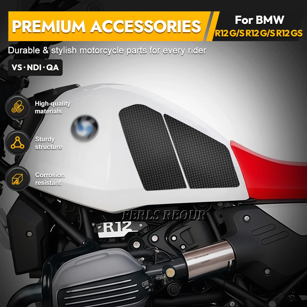 Anti-slip Side Tank Pads for R12GS (2025–2026) Motorcycles — Waterproof Accessories for Enhanced Grip and Protection