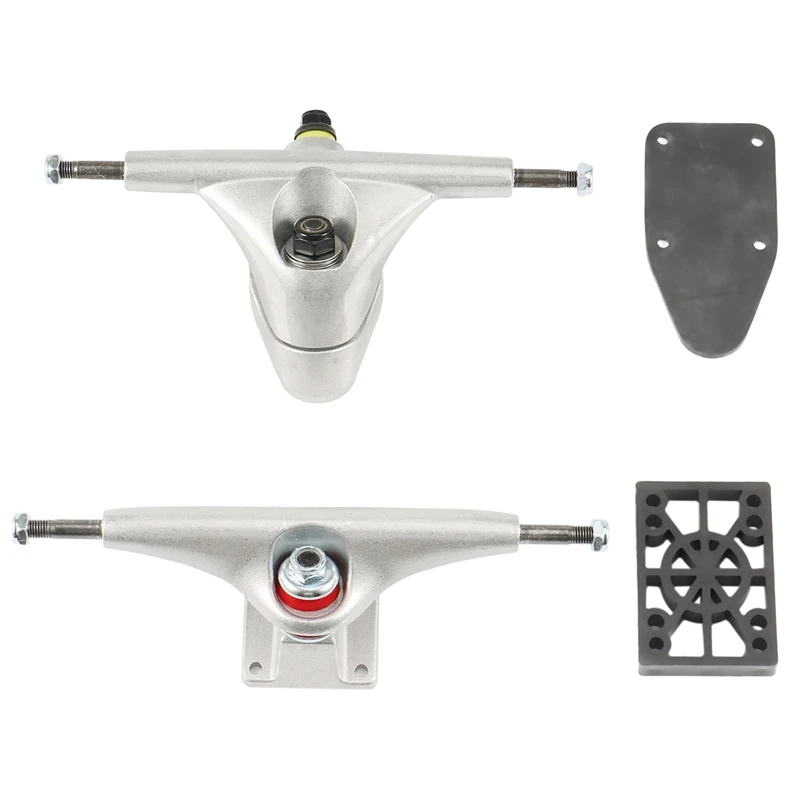 Keluaran 6.25 inci truk Longboard Skateboard jembatan pegas peredam kejut truk Aluminium Aloi Kit jembatan Longboard