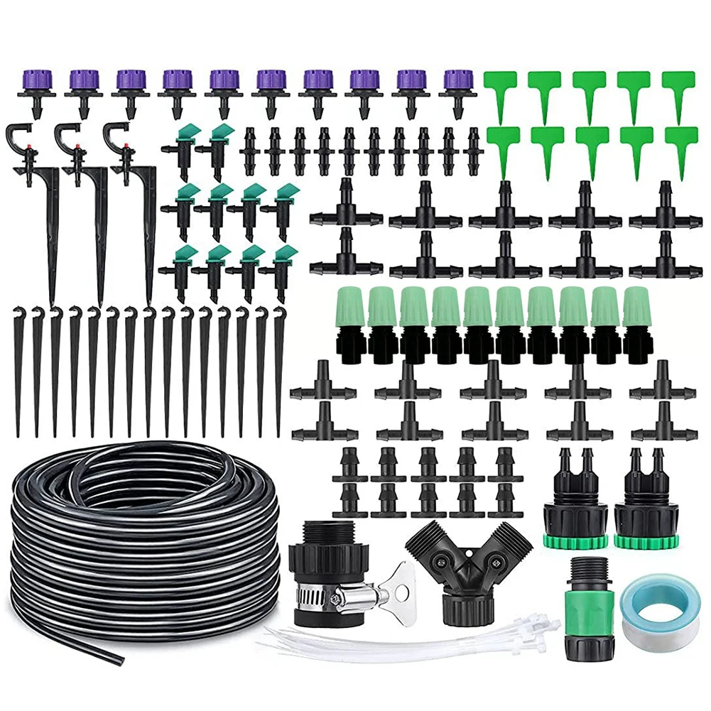 

153pcs/set Garden Hose Micro Drip Watering Kits Practical 30m Mist Nozzles Irrigation Kit Gardening Tools Irrigation Equipment