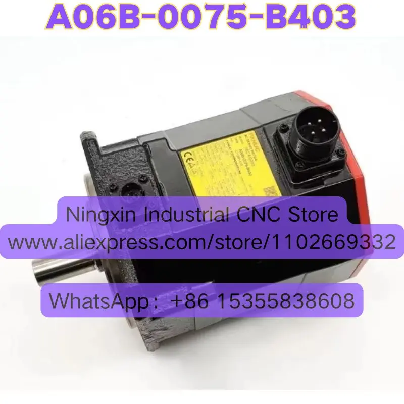 A06B-0075-B403  A06B 0075 B403 FANUC Second-hand Servo Motor，Normal Function Tested OK