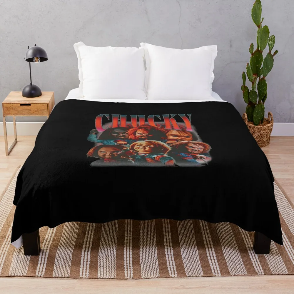 

Limited Chucky Vintage Throw Blanket Custom Luxury Designer Blankets