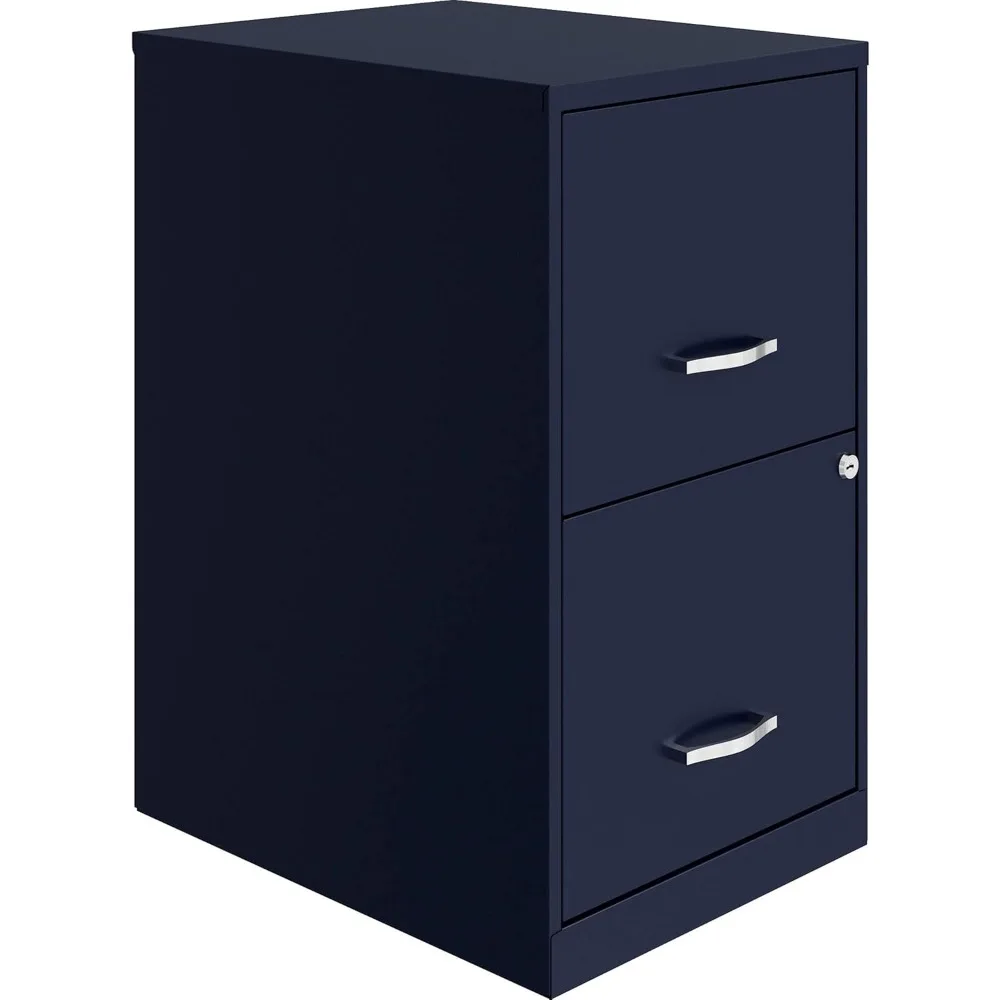 

2-Drawer File Cabinet, 14.2" x 18" x 24.5", Navy