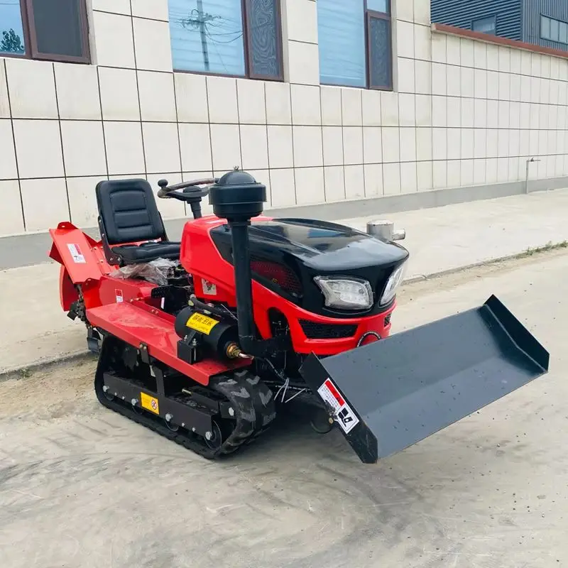 

Новый многофункциональный сельскохозяйственный культиватор для малых фермерских хозяйств: гусеничный роторный культиватор-плужица