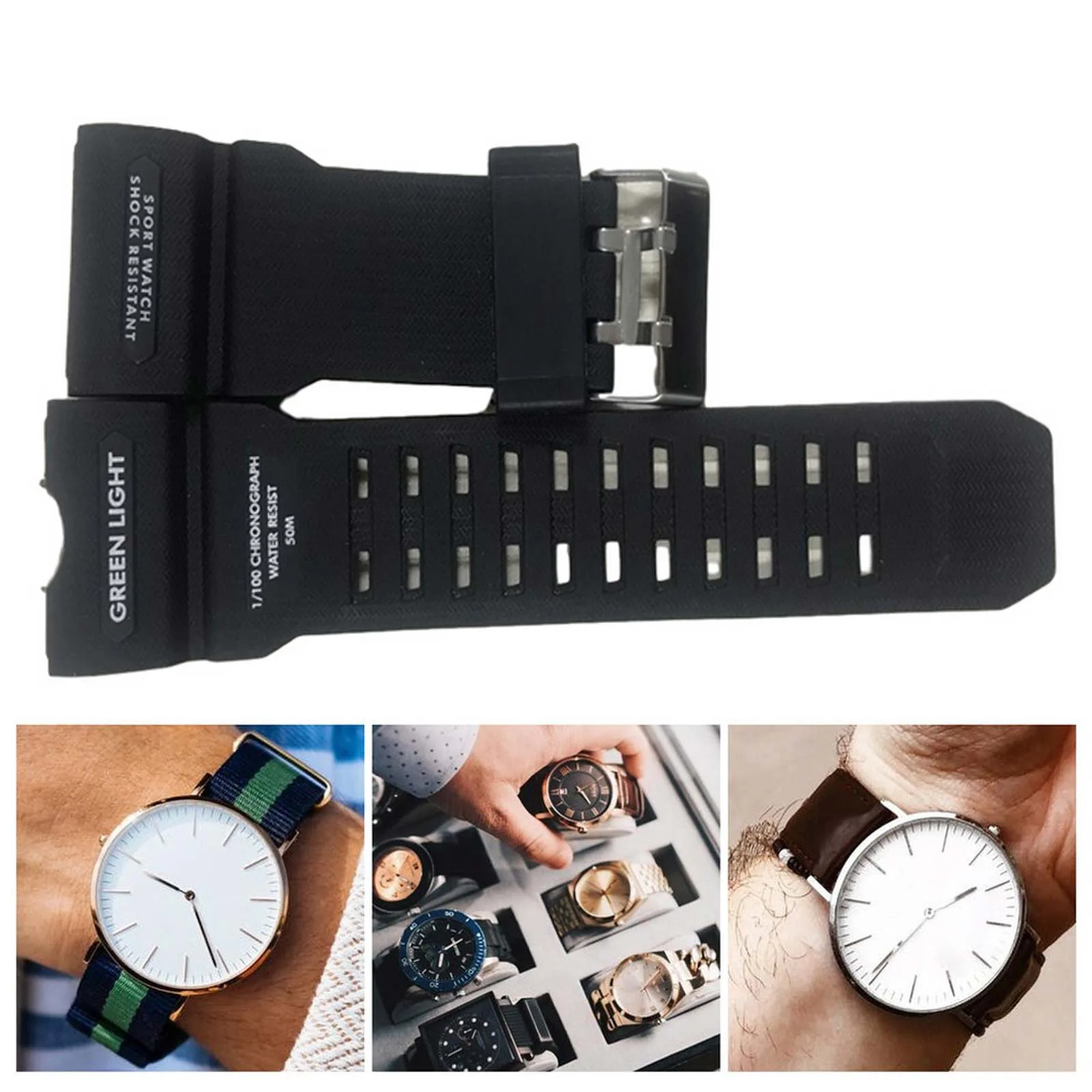 Watch Strap for SKMEI Strap 1251 1560 1250 1358 1142 1301 Adjustable Plastic Replacement Watch Strap Sports Watch Accessories