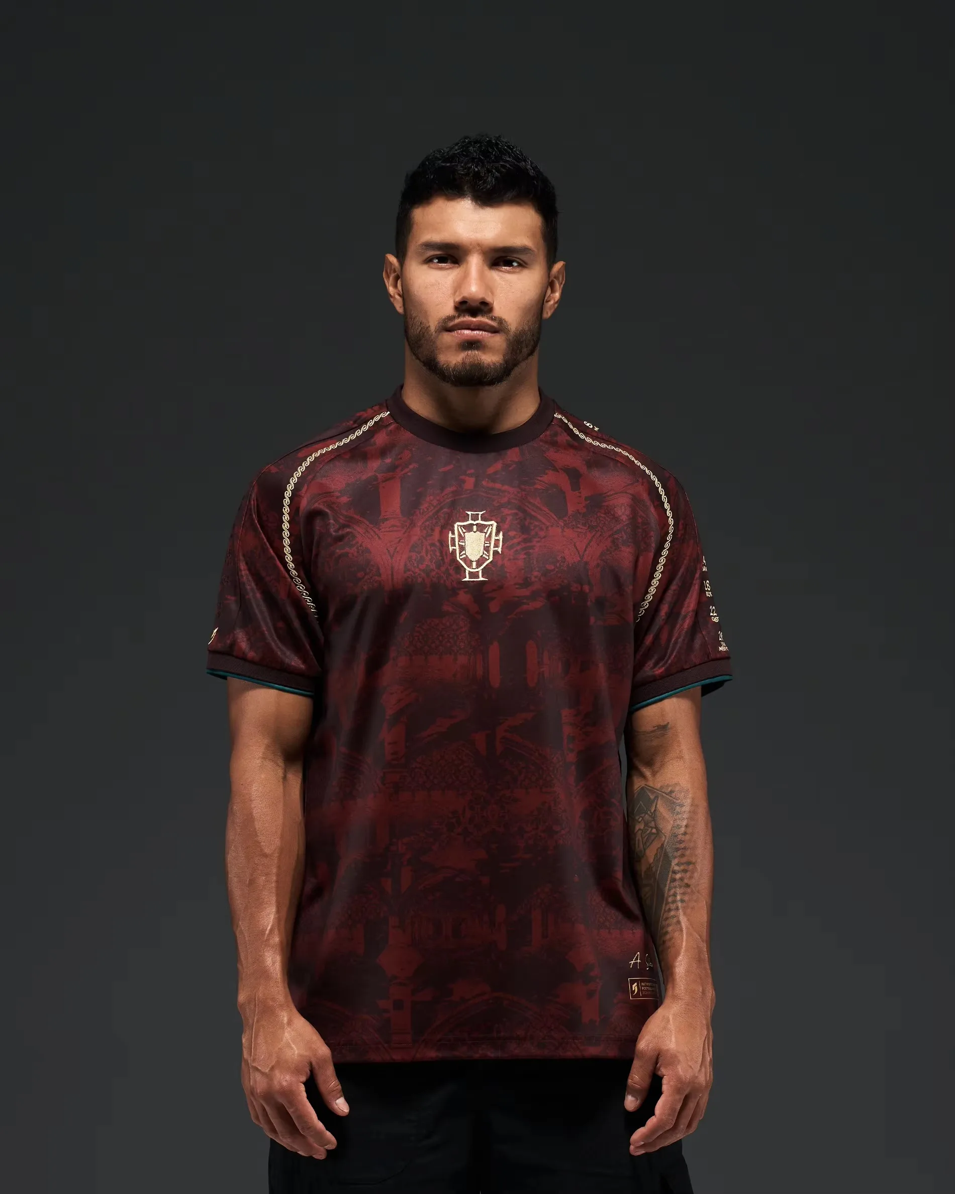Assisting World Football Events, Portugal's Creative Concept Jersey, Summer Jersey Designed for Solo Use, 3D Printed