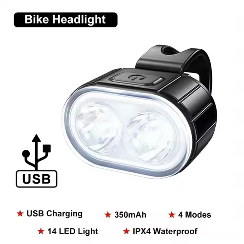 BUCKLOS Bike Light Set Rechargeable Rear Light Front Lamp Waterproof Riding Headlight USB MTB Taillight Led 1PC Cycling Parts - Image 11