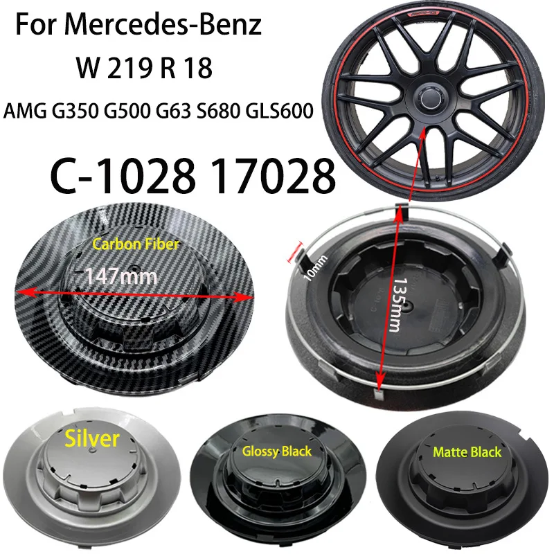 For Mercedes-Benz AMG G350 G500 G63 S680GLS600 Hub Cover Wheel Center Cover C-1028 17028  1pcs or 4pcs Please consult first