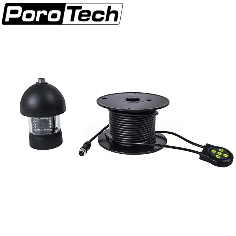 F18S 100M 360degree panning underwater video camera Replace fish finder lens with 100M cable