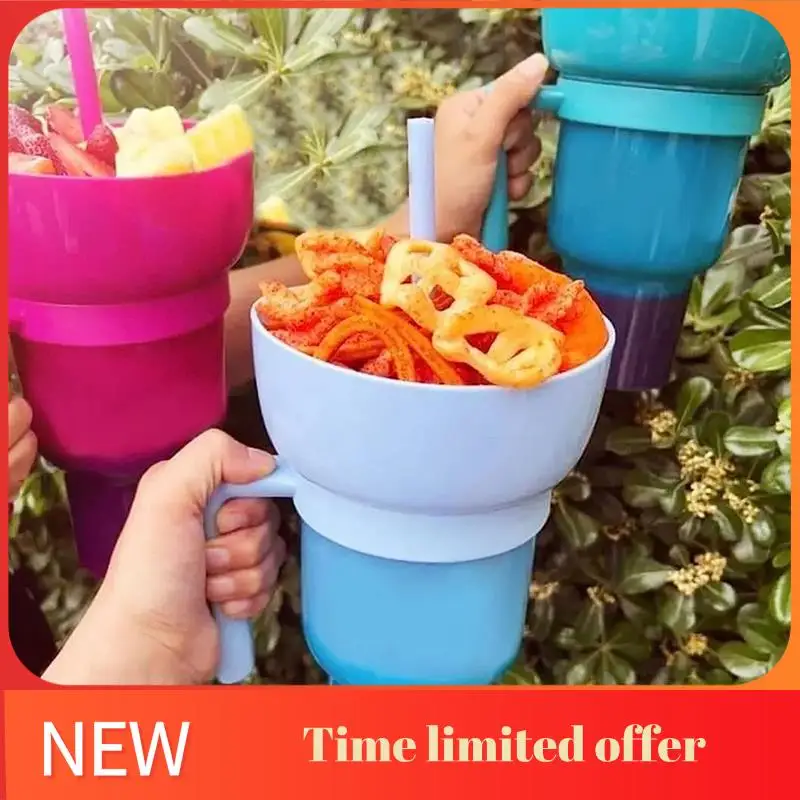 

ABRN-1PC Stadium Tumbler Popcorn Large Cup Snack Cup Multifunctional Cups 1000Ml