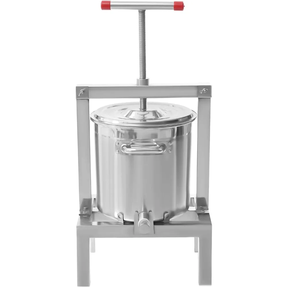 

Large Fruit Honey Presser, Beeswax Extractor Beekeeping Machine, Fruit Wine Press Extractor with 10L Stainless Steel Strainer