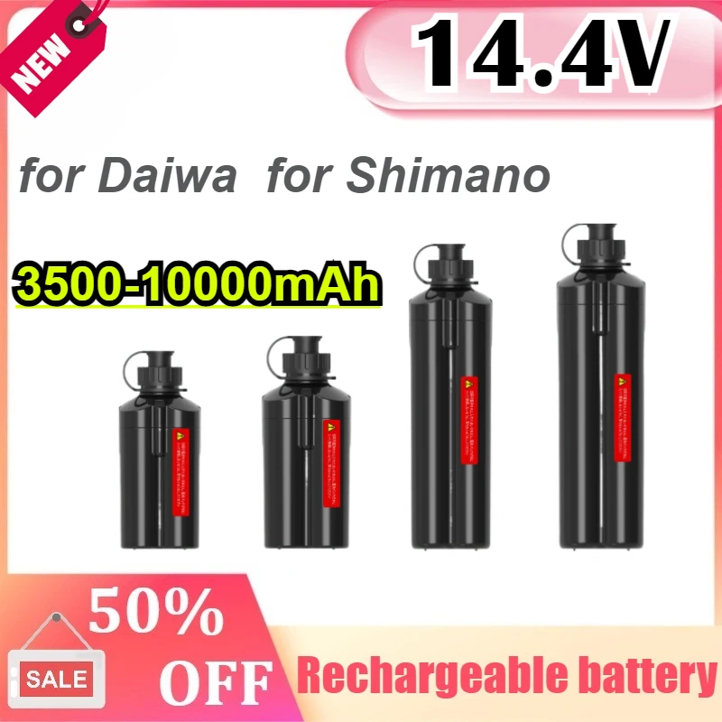 

10000mAh 7000mAh Electric Fishing Reel Battery 14.8V Sea Fishing Power Reel Battery Power Display For SHIMANO DAIWA Droplet Whee