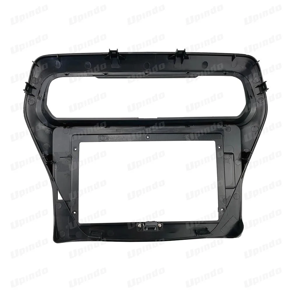 For Ford Escort 2014+ 2 Din 10.1 Inch Fascia Panel Frame Dashboard Trim Kit ABS+PC Plastic for Car Radio Installation