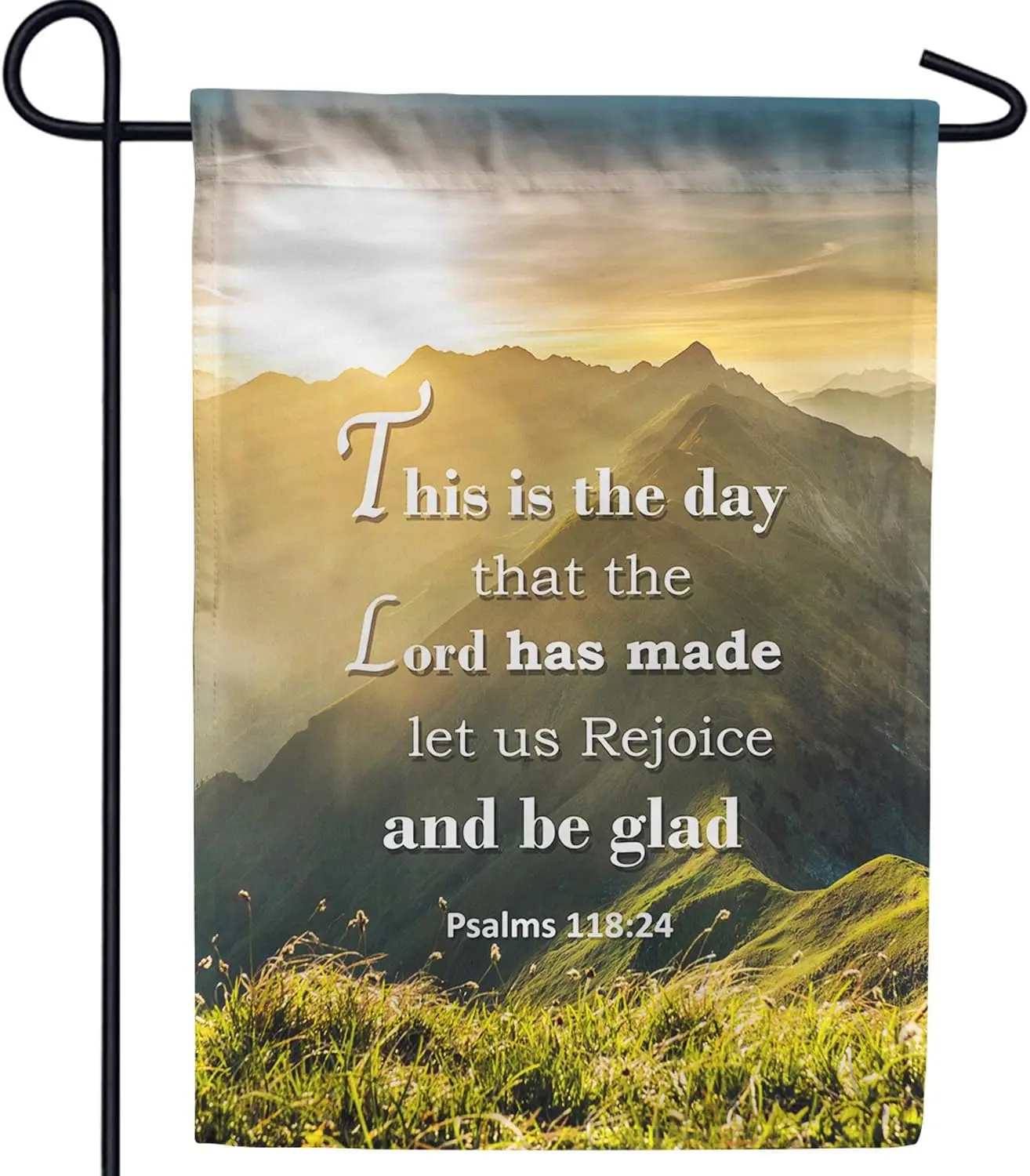 Библия America Forever Verse Garden Flag-12,5x18 дюймов-псалом 118:24 это день, изготовленный властем-христианские цитаты Dou