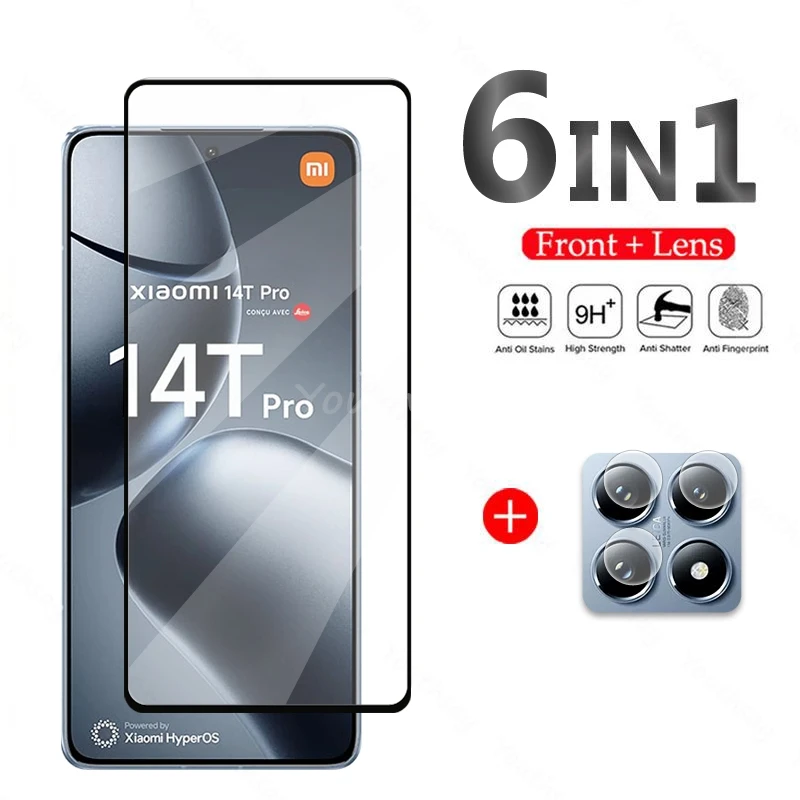 

For Xiaomi 14T Pro Glass Screen Protector Phone Camera Film HD Protector Film Xiaomi 14T Pro Tempered Glass Mi 14T Pro Glass