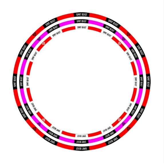스즈키 WG250 오토바이 스티커에 적합 수정 액세서리 스티커 방수 휠 반사 타이어 링 스티커