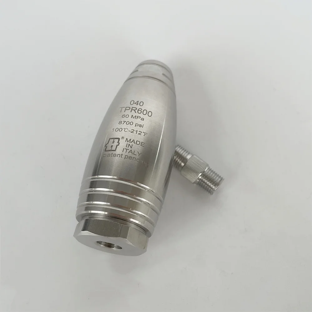 CS 500/600bar 1/4''BSP Inlet 5.5gpm Ultra High Pressure Spin Rotating Washing Turbo Nozzle with Tungsten Steel Core 8700PSI