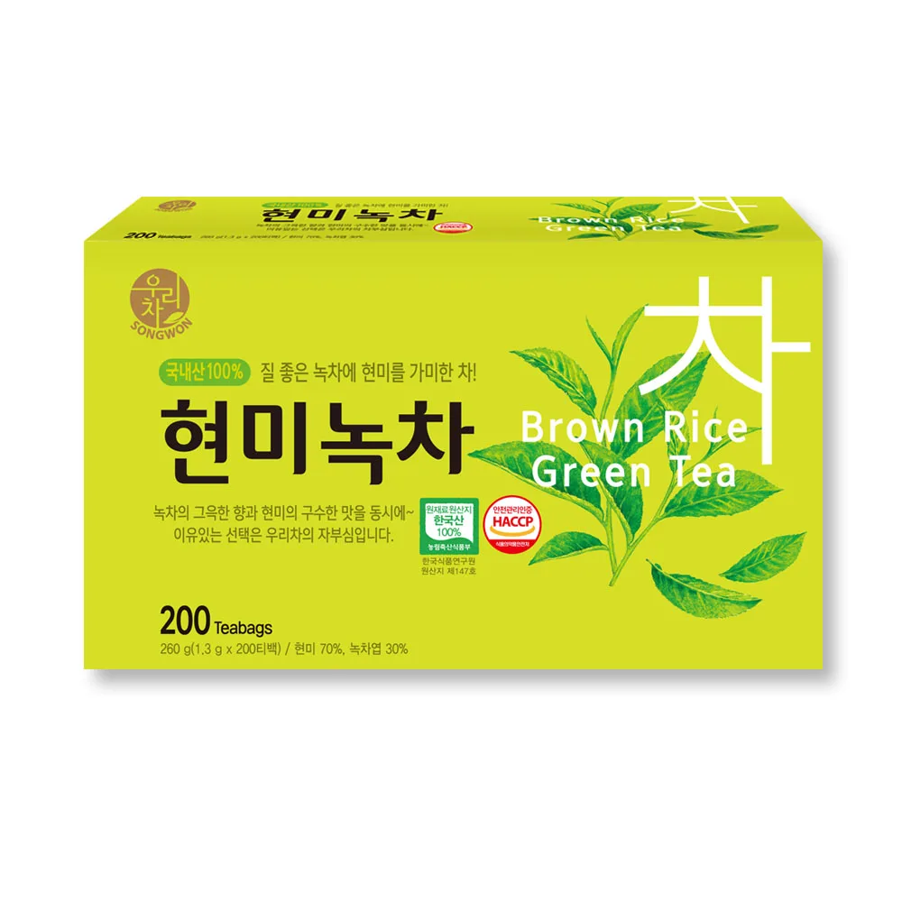 송원 우리차 현미녹차 200T