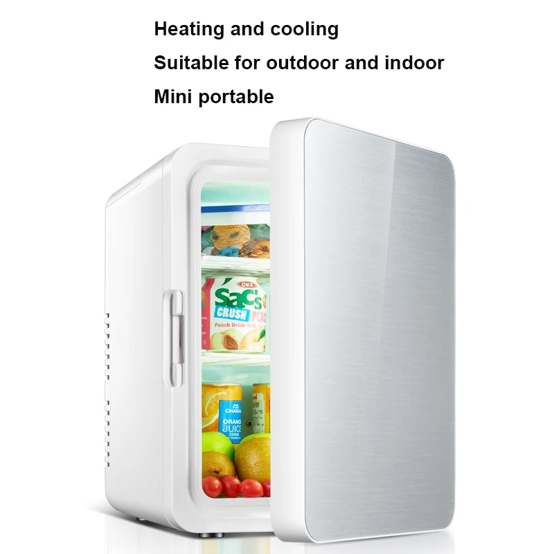 Portable 10L Small Cooler Warmer Refrigeration Heating Cooling Fridge Refrigerator for Car Home Travel