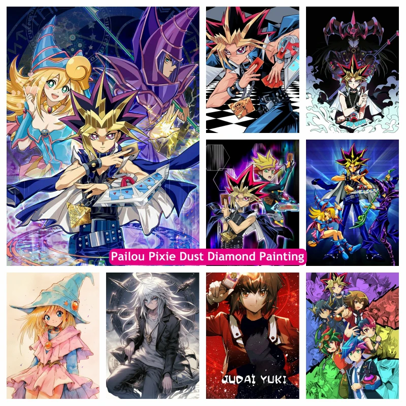 Yu-Gi-Oh Monster Duel Japanese Anime AB Diamond Painting Kits Dark Yugi Art Mosaic Cross Stitchs Home Decor Kids Gift