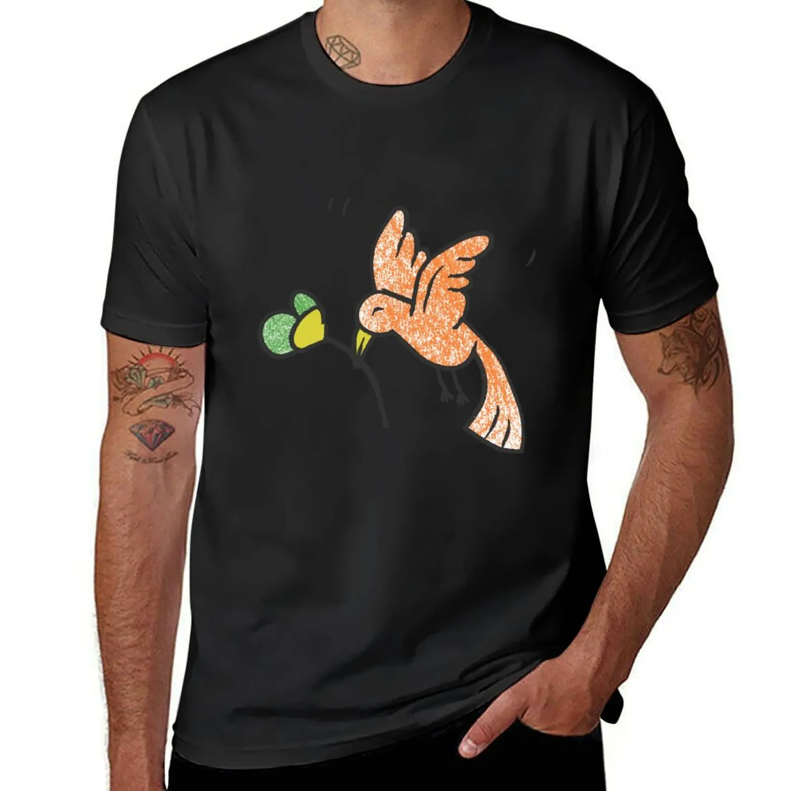 Birds T-Shirt blacks sweat mens graphic t-shirts