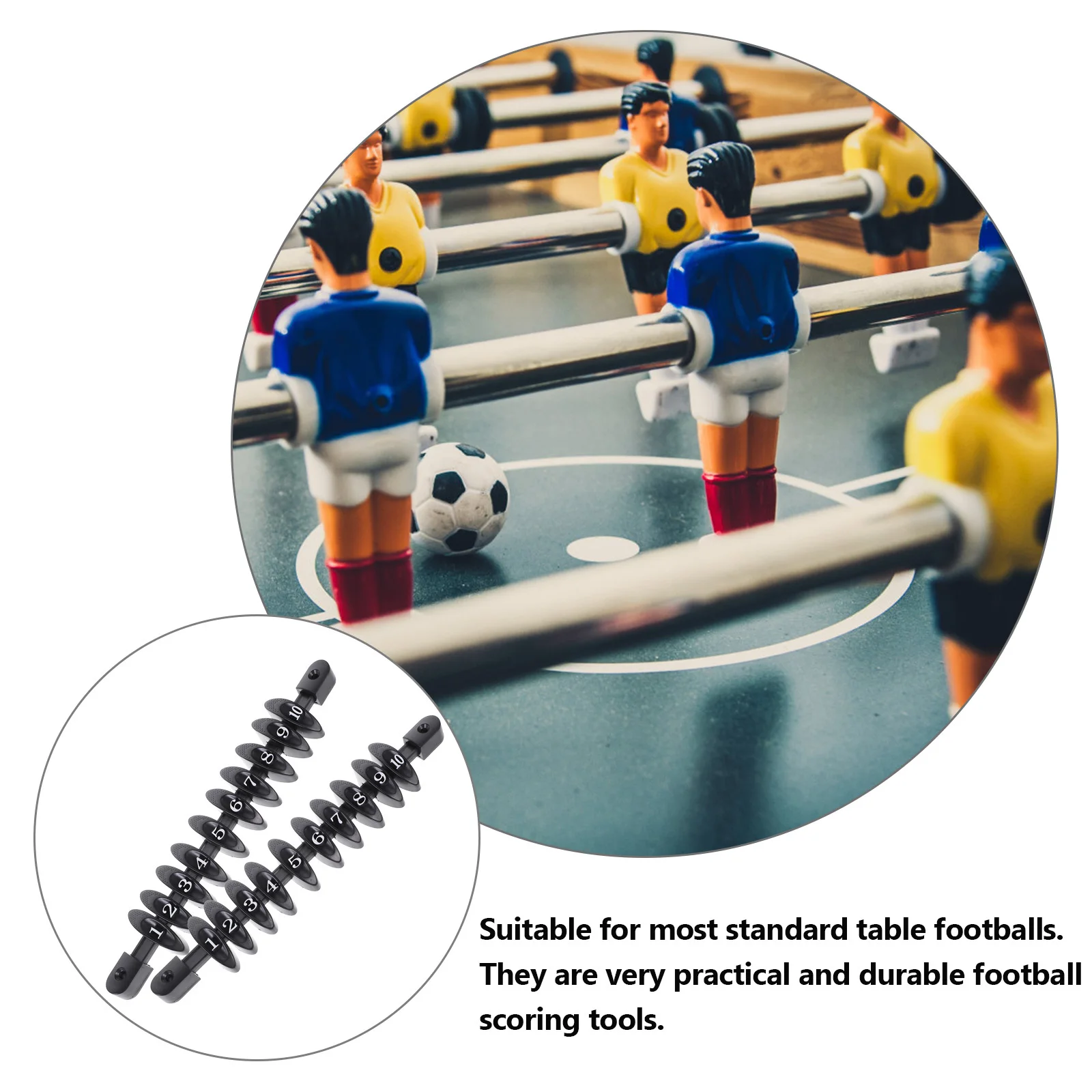 

2Pcs Football Machine Accessories Keeper Compact Desktop Game Counter for Sports Multi-Functional