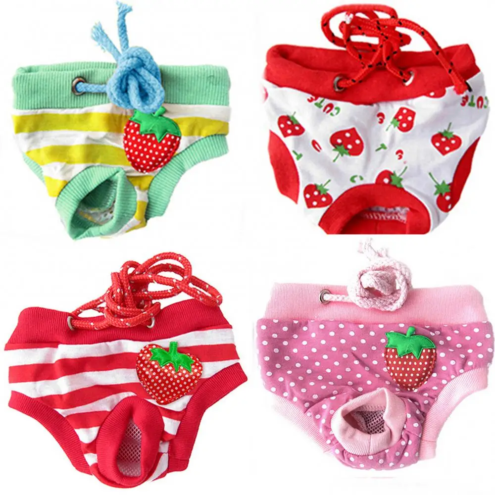 Female Pet Dog Puppy Diaper Pants Physiological Sanitary Short Panty Nappy Underwear M/L/XL