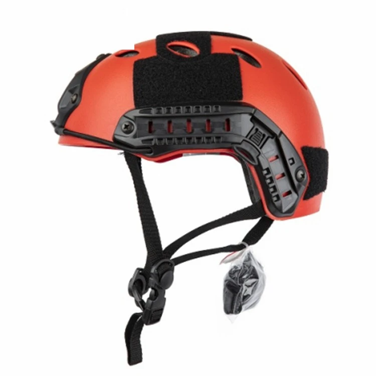 FAST PJ Round Hole Tactical Helmet, Rescue Protective Helmet With Side Rail For Airsoft CS Wargame Cycling Hunting