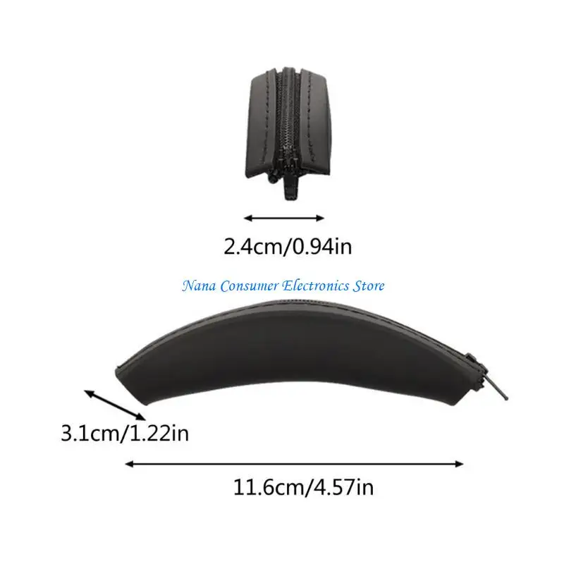 وسادة G7NE من السيليكون لشعاع الرأس لسماعات Space Q45، أكمام بسحاب سهلة التنظيف