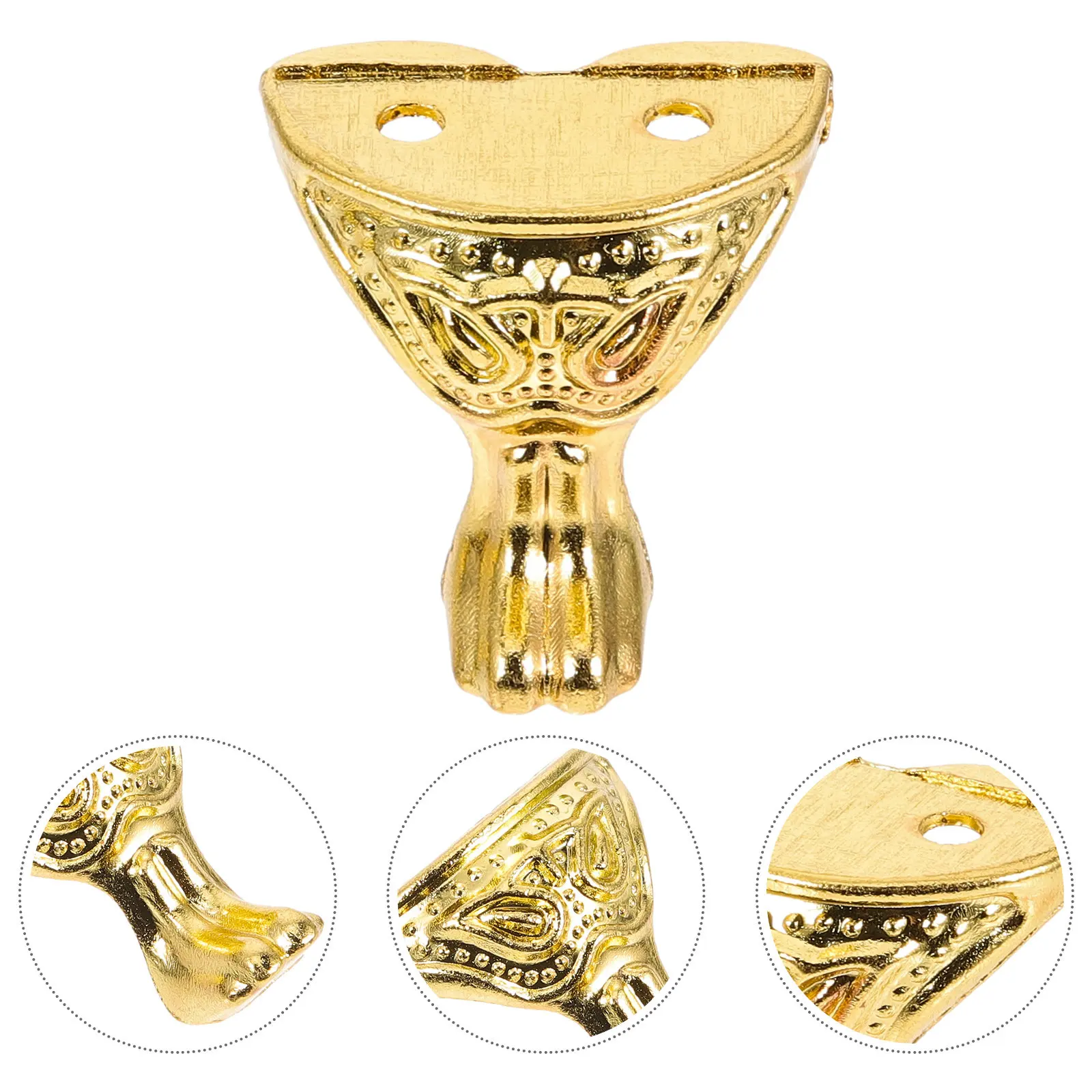 12Pcs Thickened Zinc Alloy Jewelry Box Corner Guards for Wooden Cabinets, Treasure Chests & Small Furniture