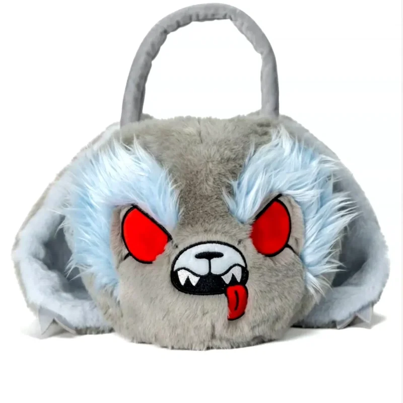 Plushie Dreadfuls Plush Crossbody Bag Purple Rabbit Doll Handbag Soft Fluffy Halloween Gift For Adults Christmas And Halloween