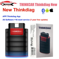 New THINKCAR New Thinkdiag Hot Version Full System All Car 16 Reset Service OBD2 Diagnostic Tool ECU Coding Active Test 1 Year