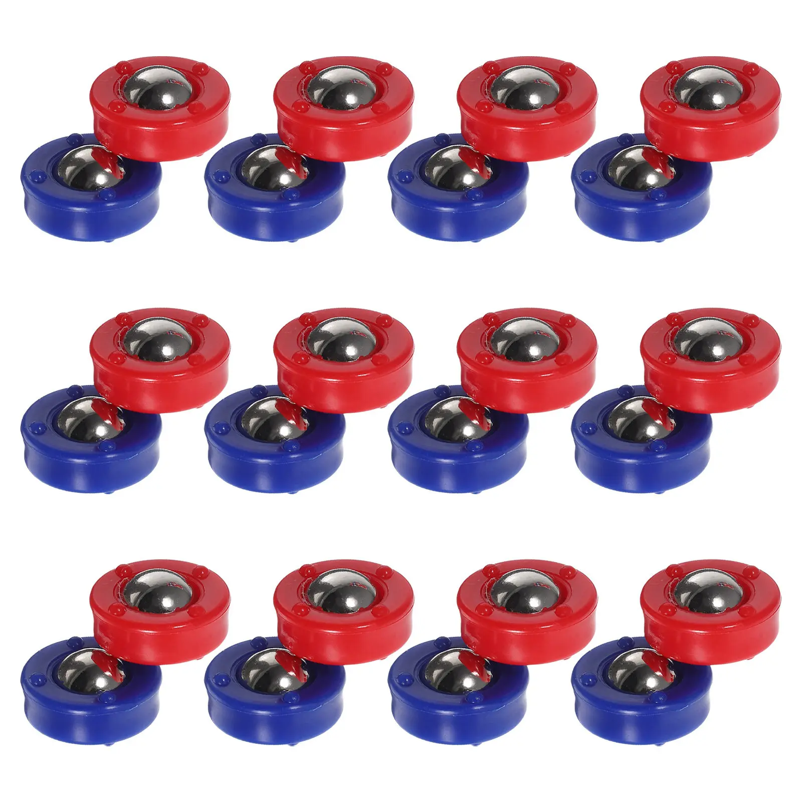 

24Pcs Shuffleboard Pucks Set Steel Core Plastic Shell Table Top Roller Game for Mini Curling Shuffleboard Bowling Interactive