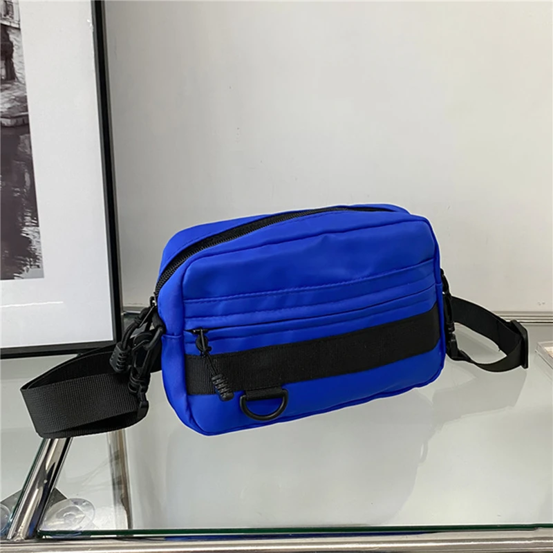 Casual Men Women Unisex Crossbody Bags Fashion Solid Color Couple Shoulder Bag High Quality Nylon Messenger Bag Handbags image 6