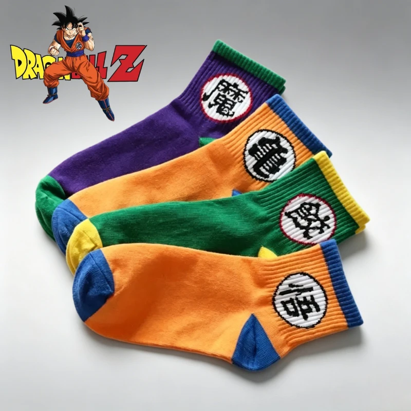 Dragon Ball Son Goku cartoon cute socks personalized anime style couple mid-calf socks sports socks anime merchandise wholesale