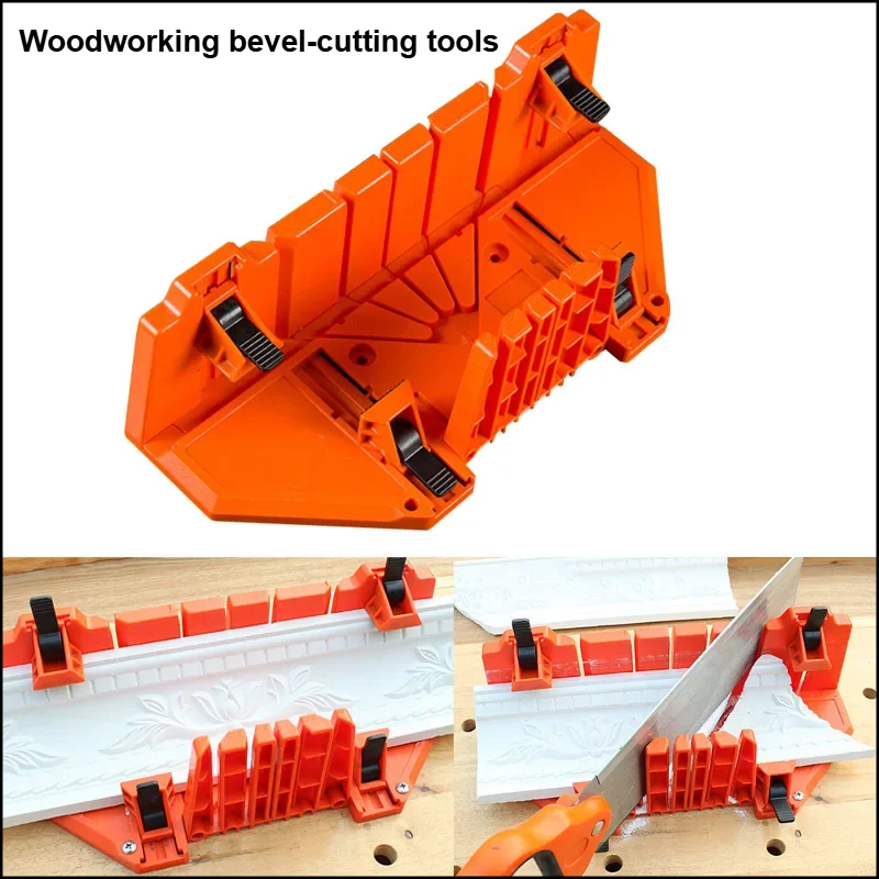 

Wood Angle Cutting Saw Miter Box 12/14 Inch Multifunction Woodworking Oblique Saw Ark Clamping Angle Cutting Mitre Box Hand Tool