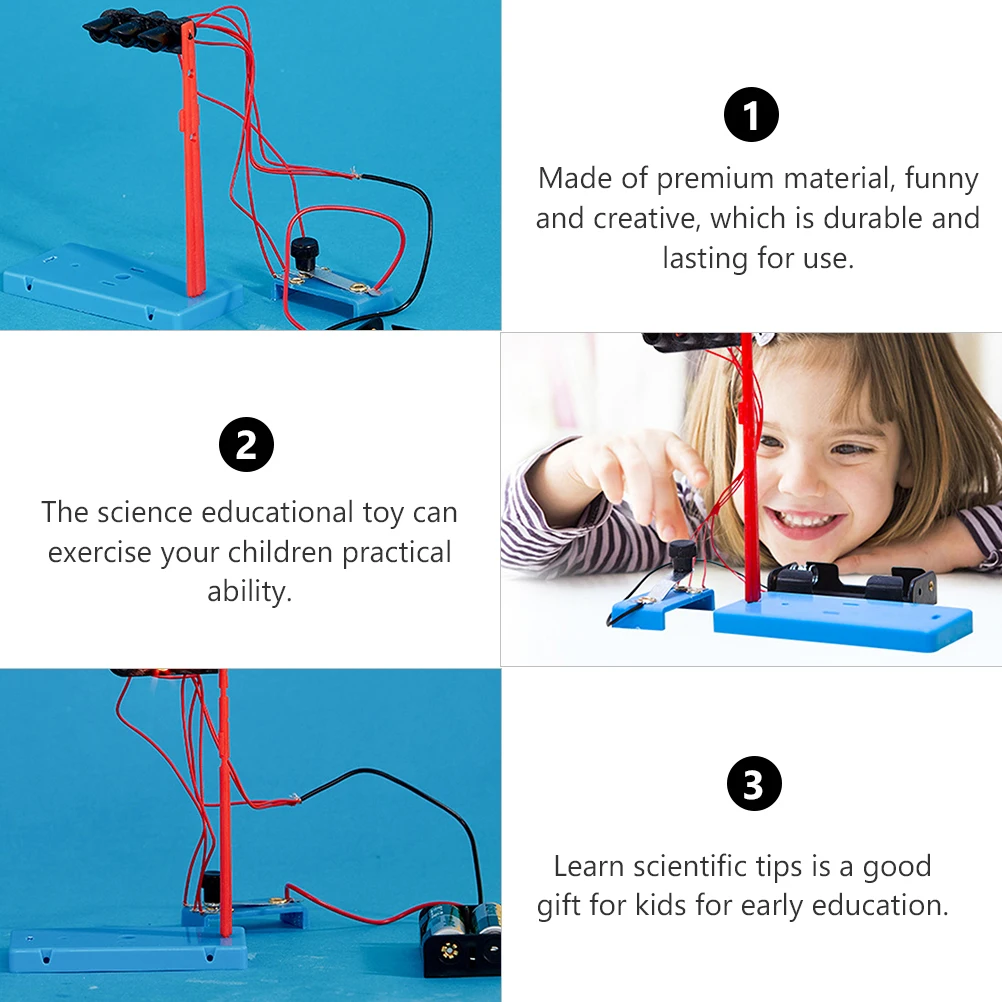 

1 set 1 Set Diy Traffic Lights Premium Science Experiment Kit For Building Blocks Safe