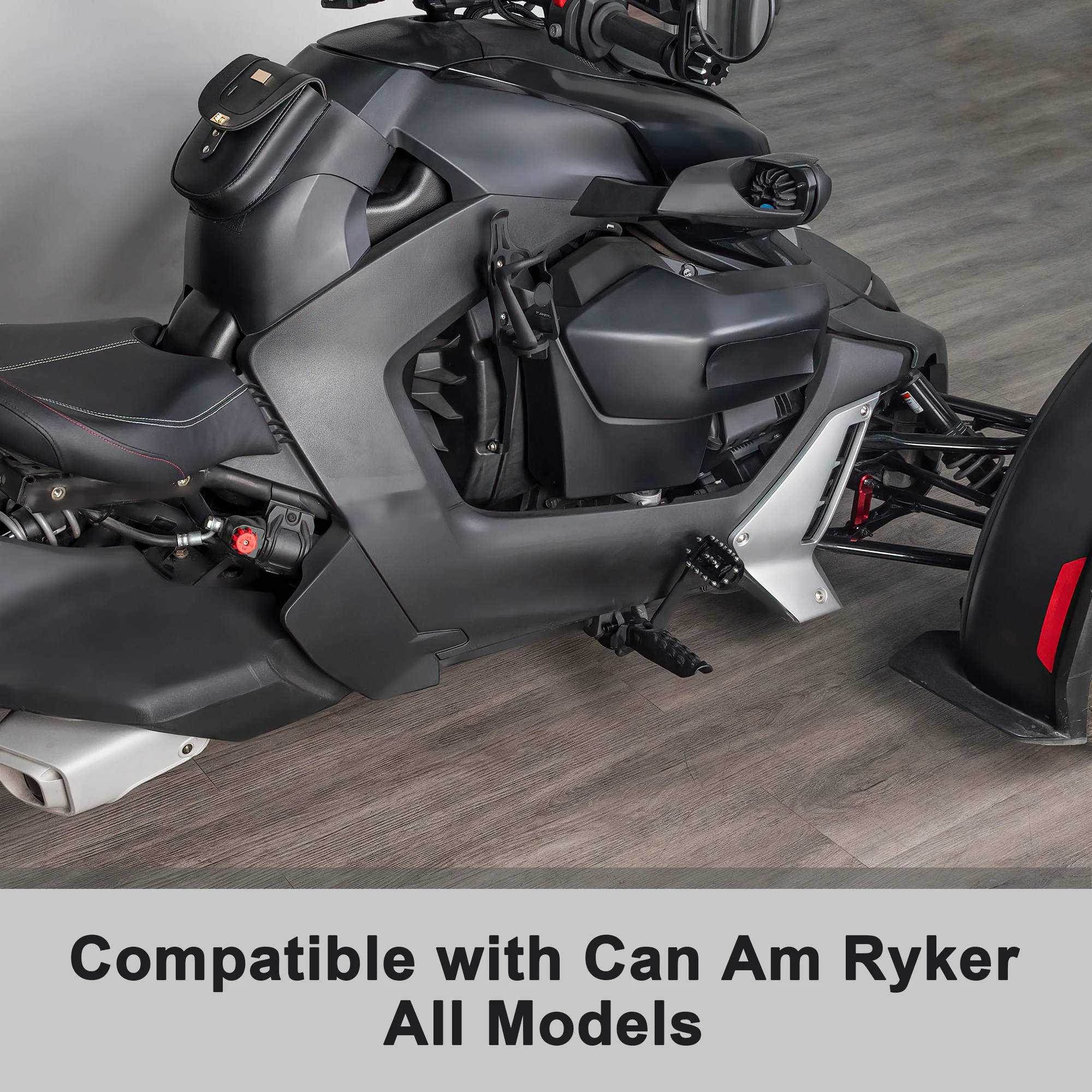 ブレーキペダルカバー スクリュータイプ アルミニウム 拡張ブレーキペダルフットボード Can Am Ryker 全モデル 三輪車アクセサリー用
