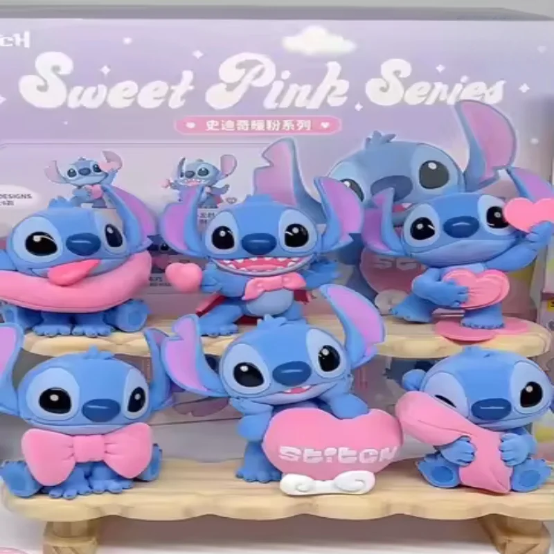 

Stitch Warm Pink Series Blind Box Series Toys Desktop Decoration Children's Toys Girls Birthday Gifts Dolls Handmade Dolls